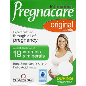 Вітамінно-мінеральний комплекс Pregnacare Original (Прегнакеа Оріджинал) для вагітних та годуючих таблетки з вітаміном С, Д3, цинком упаковка 30 шт