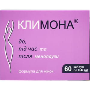 Клімона капсули для жінок до,під час та після менопаузи банка 60 шт