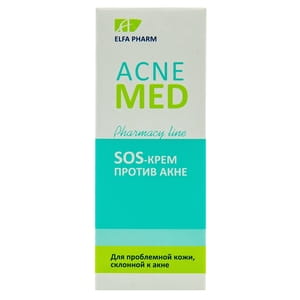 SOS-крем для обличчя ELFA PHARM (Ельфа Фарм) Acne Med (Акне мед) проти акне 15 мл