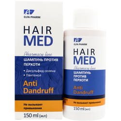 Шампунь для волосся ELFA PHARM (Ельфа Фарм) Hair Med (Хейр мед) проти лупи 150 мл