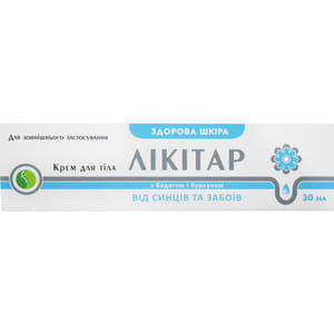 Лікітар Від синців та забоїв крем для тіла 30 г
