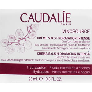 Крем для лица CAUDALIE (Кадали) Vinosource (Виносурс) интенсивный увлажняющий S.O.S 25 мл