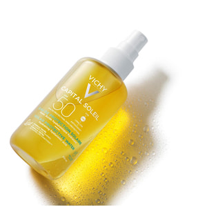 Спрей для лица та тела VICHY (Виши) Капиталь Солей солнцезащитный водный двухфазный с гиалуроновой кислотой SPF 50 200 мл