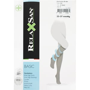 Гольфи компресійні RELAXSAN (Релаксан) Basic 280 ден (22-27мм) розмір 5 бежеві 1 пара