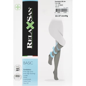 Гольфи компресійні RELAXSAN (Релаксан) Basic 280 ден (22-27мм) розмір 3 бежеві 1 пара