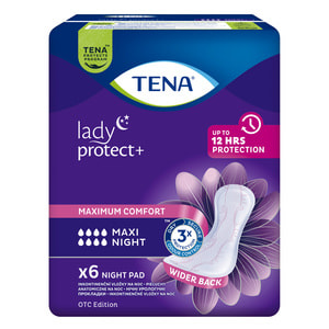 Прокладки урологические TENA (Тена) Lady Maxi Night (Леди Макси Найт) для женщин ночные 6 шт