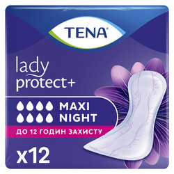 Прокладки урологические TENA (Тена) Lady Maxi Night (Леди Макси Найт) для женщин ночные 12 шт