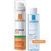 Набір La Roche-Posay (Ля Рош-Позе) Спрей для обличчя Антгеліос XL сонцезахисний ультралегкий SPF 50+ 75 мл + Вода міцелярна 50 мл