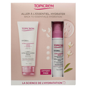 Набір для обличчя Topicrem (Топікрем) Легкий ультразволожуючий крем для чутливої та комбінованої шкіри 40 мл + ультразволожуюча сироватка 7 мл