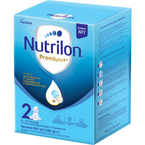 Суміш молочна дитяча Нутриція NUTRILON (Нутрилон) 2 Premium+ з постбіотиками з 6 до 12 місяців 1000 г
