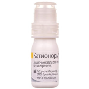 Краплі захисні для очей Катіонорм при симптомах сухого ока флакон 10 мл