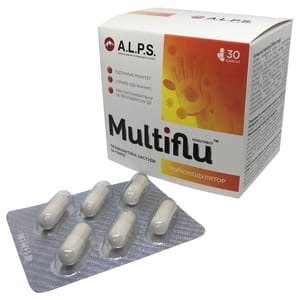 Мультифлу (Multiflu) капсулы для профилактики простуды и гриппа упаковка 30 шт