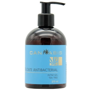 Гель для интимной гигиены CANNABIS (Каннабис) Delicate Antibacterial Intim Gel Tea Tree деликатный антибактериальный с экстрактом каннабиса 270 мл