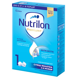 Суміш молочна дитяча Нутриція NUTRILON (Нутрилон) 1 Premium+ з постбіотиками з 0 до 6 місяців 200 г