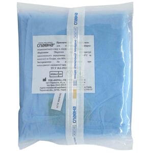 Халат хирургический стерильный на завязках длина 120 см размер 46-48 М спанбонд 30г/м2