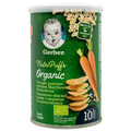 Снеки пшенично-овсянные NESTLE GERBER (Нестле Гербер) Organic Nutripuffs (Органик Нутрипафс) с морковью и апельсинами 35 г