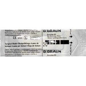 Лезвие для скальпеля карбоновое одноразовое стерильное размер 15 BB515 Braun 1 шт