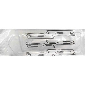 Лезвие для скальпеля карбоновое одноразовое стерильное размер 15 BB515 Braun 1 шт