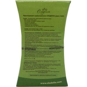 Сахарозаменитель (подсластитель) Sladella (Сладелла) жидкая стевия флакон 25 мл