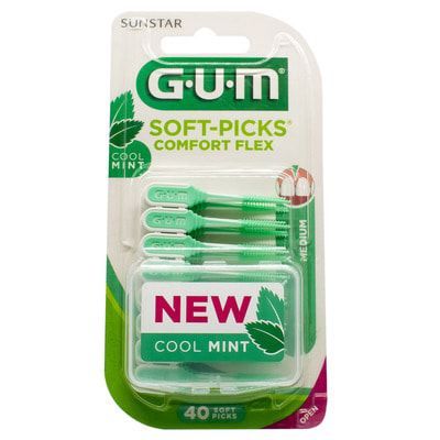 Набор щеток GUM (Гам) межзубных Soft Picks Comfort Flex Mint стандартные 40 шт