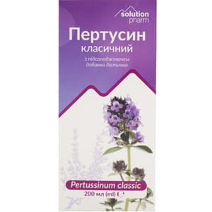Пертусин сироп при кашлі фл. 200мл Solution pharm