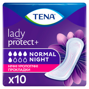 Прокладки урологічні TENA (Тена) Lady Normal Night (Леді Нормал Найт) для жінок нічні 10 шт