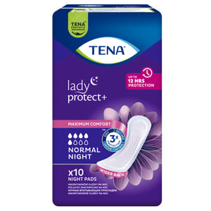 Прокладки урологічні TENA (Тена) Lady Normal Night (Леді Нормал Найт) для жінок нічні 10 шт