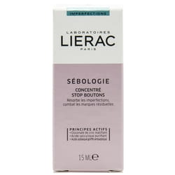 Концентрат для лица LIERAC (Лиерак) Sebologie (Себоложи) Stop (Стоп) Boutons (Бутон) средство "стоп прыщи" 15 мл