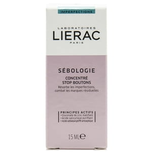 Концентрат для лица LIERAC (Лиерак) Sebologie (Себоложи) Stop (Стоп) Boutons (Бутон) средство "стоп прыщи" 15 мл