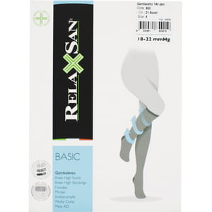 Гольфи RELAXSAN (Релаксан) Basic 140 ден (18-22мм) розмір 4 бежеві 1 пара