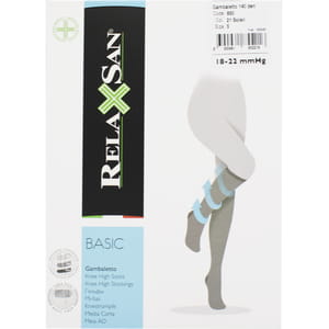 Гольфи RELAXSAN (Релаксан) Basic 140 ден (18-22 мм) розмір 5 бежеві 1 пара
