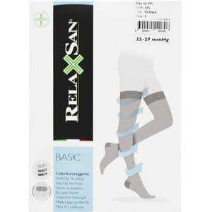 Панчохи антиварикозні на резинці RELAXSAN (Релаксан) Basic 280 ден (22-27мм) з закритим носком розмір 5 чорні 1 пара модель 970