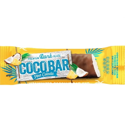 Батончик кокосовий в шоколадній глазурі COCO BAR (Коко Бар) з ароматом Pina colada (Піна Колада) 40 г