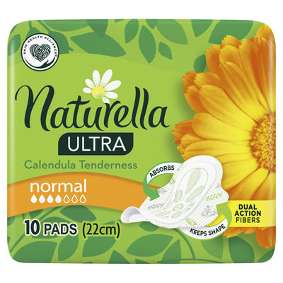 Прокладки гигиенические женские NATURELLA (Натурелла) Ultra Normal Calendula Tenderness мягкость календулы 10 шт