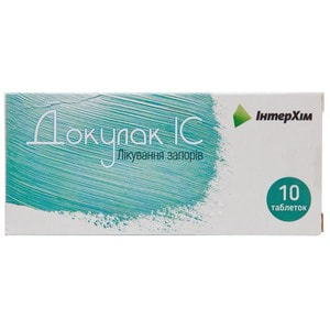 Докулак ІС табл. п/о 100мг №10