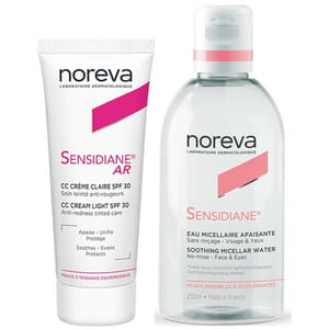 Набор NOREVA (Норева) Sensidiane AR (Сенсидиан) Крем для лица CC SPF30 40 мл + Вода мицеллярна успокаивающая 250 мл
