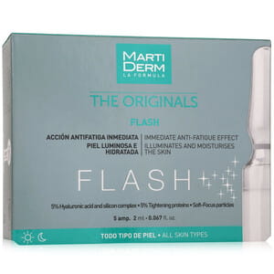 Засіб для обличчя, шиї, зони декольте MARTIDERM (Мартидерм) Флеш проти ознак втоми для всіх типів шкіри в ампулах по 2 мл 5 шт