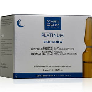 Средство для лица, шеи, зоны декольте MARTIDERM (Мартидерм) Найт Ренью антивозрастное для всех типов кожи в ампулах по 2 мл 30 шт