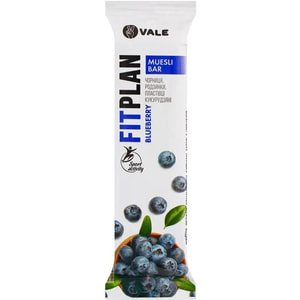 Батончик-мюсли FITPLAN (Фитплан) с черникой,изюмом 25 г