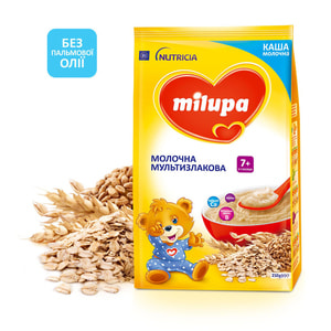Каша молочная детская Нутриция Milupa (Милупа) Мультизлаковая с 7 месяцев мягкая упаковка 210 г
