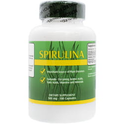 Спіруліна 500 мг капсули для активації природних захисних механізмів організму банка 100 шт