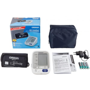 Вимірувач (тонометр) артеріального тиску OMRON (Омрон) модель M3 Comfort (Комфорт) (HEM-7134-ALRU) автоматичний з адаптером