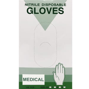 Перчатки смотровые нестерильные нитриловые неприпудренные размер S 1 пара