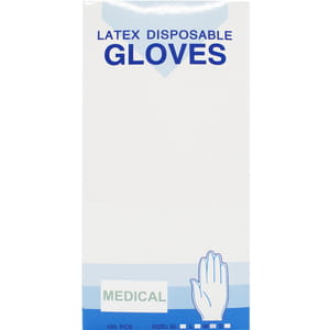 Перчатки смотровые нестерильные латексные неприпудренные размер M 1 пара