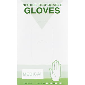 Перчатки смотровые нестерильные нитриловые неприпудренные размер M 1 пара
