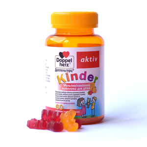 Доппельгерц Актив Kinder Мультивитаминный комплекс для детей таблетки жевательные флакон 60 шт