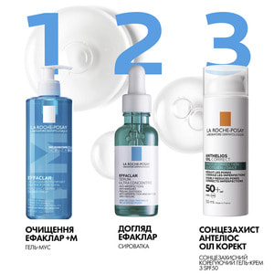 Сыворотка для лица La Roche-Posay (Ля Рош-Позе) Эфаклар с эффектом пилинга с комплексом 3 кислот для жирной, проблемной кожи 30 мл