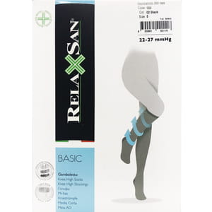 Гольфи компресійні RELAXSAN (Релаксан) Basic 280 ден (22-27мм) розмір 5 чорні 1 пара