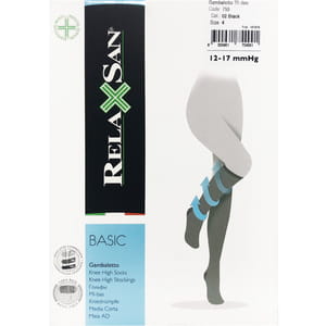 Гольфи RELAXSAN (Релаксан) 70 ден (12-17мм) розмір 4  чорні 1 пара