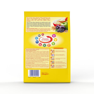 Каша молочна дитяча Нутриція Milupa (Милупа) Мультизлакова з яблуком та чорносливом з 7 місяців м'яка упаковка 210 г